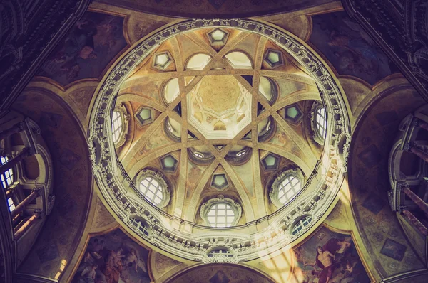 San lorenzo kilise turin retro görünüm