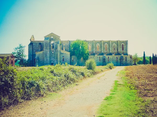 Abadía de San Galgano de aspecto retro —  Fotos de Stock