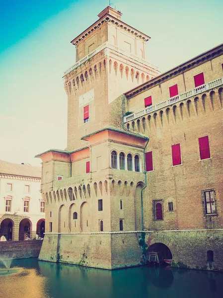 Ferrara, Itália retro olhando — Fotografia de Stock