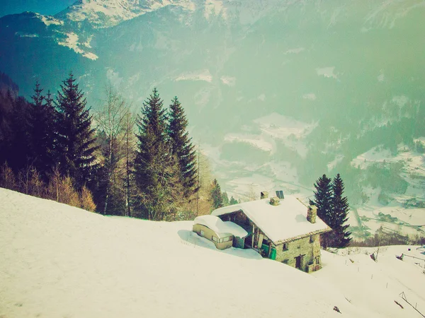 Bernina, Zwitserland retro op zoek — Stockfoto