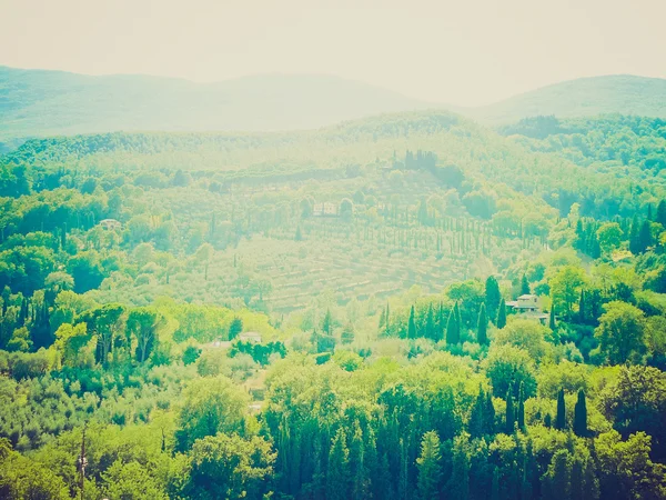 Cetona, siena, İtalya retro görünümlü — Stok fotoğraf