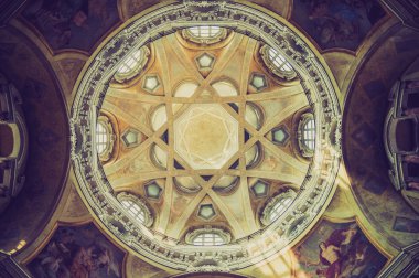 San lorenzo kilise turin retro görünüm