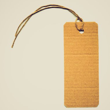 Tag label retro looking