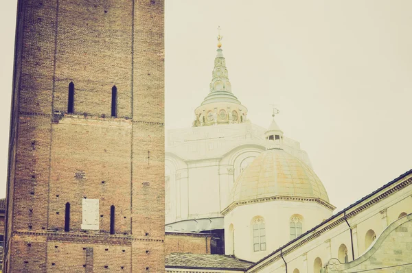 Turin katedral retro bak — Stok fotoğraf