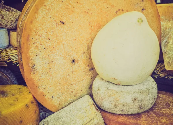 Vintage looking Cheese food — Stock Photo, Image