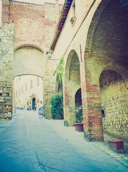 Montepulciano, Italië-retro op zoek — Stockfoto
