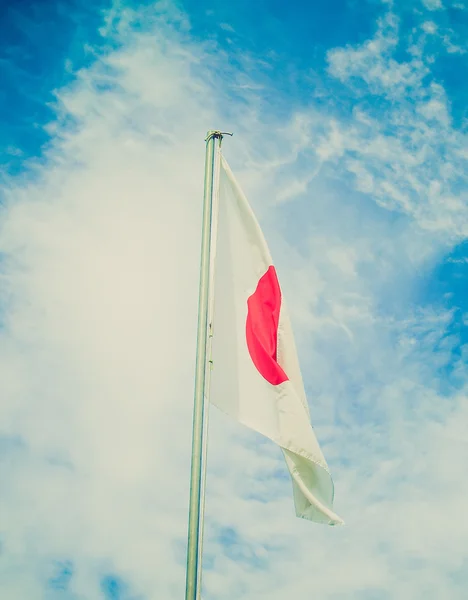 Bandeira japonesa retro olhando — Fotografia de Stock