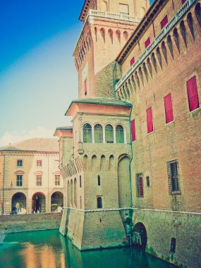 Ferrara, İtalya retro görünümlü