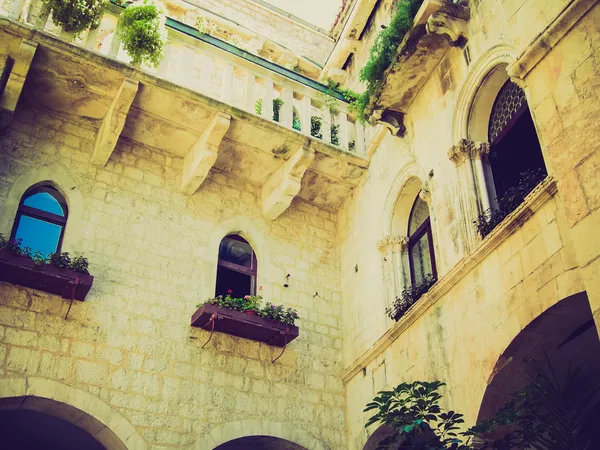 Trogir, Hırvatistan retro görünümlü