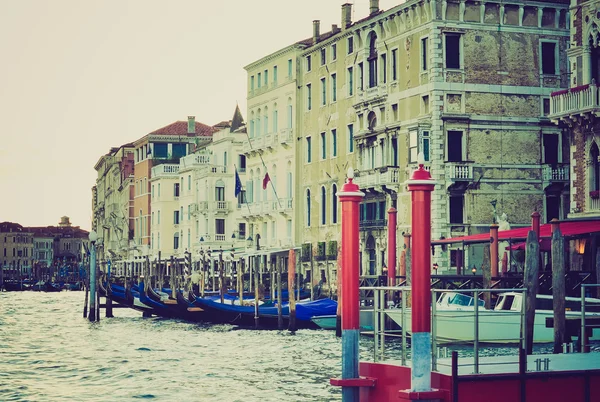 Canal grande, Velence retro kinézetét — Stock Fotó