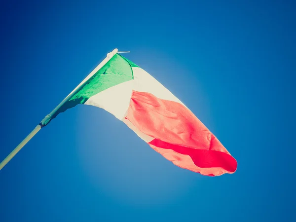 Bandera italiana retro buscando — Foto de Stock
