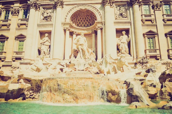 Fontana di Trevi, Roma look retrò — Foto Stock
