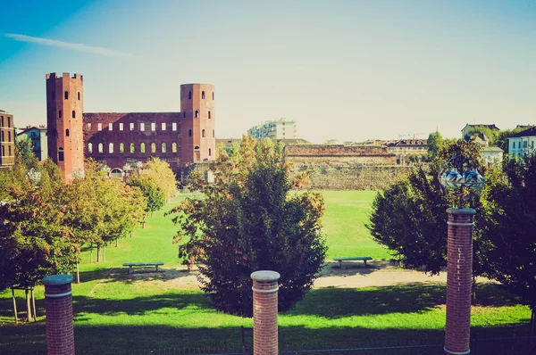 Torri palatine, turin retro görünüm — Stok fotoğraf