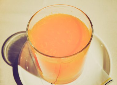 jus d'orange retro op zoek