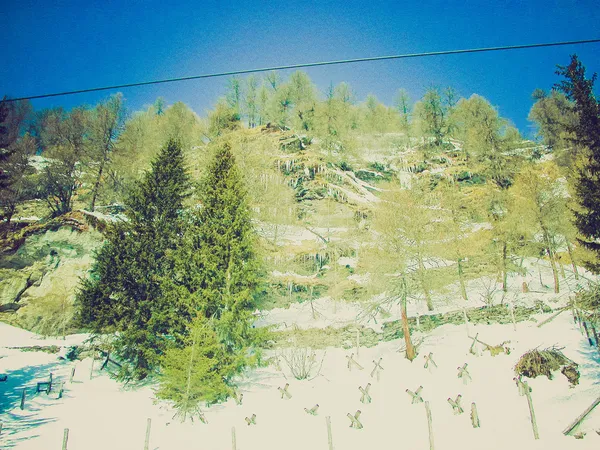 Bernina, Schweiz retro söker — Stockfoto