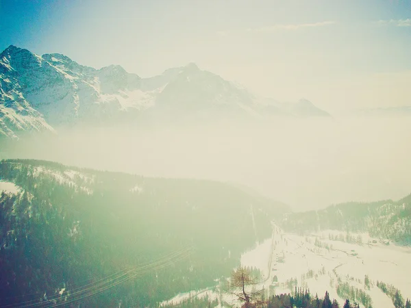 Bernina, Zwitserland retro op zoek — Stockfoto