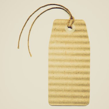 Tag label retro looking