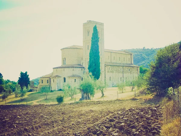 Sant Attimo Abbey, Olaszország retro keres — Stock Fotó