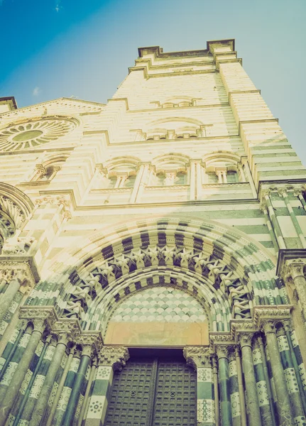 San Lorenzo church, Genoa retro look — Stock Photo, Image