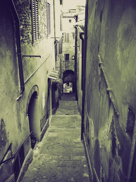 Vintage sepia montepulciano, Italië — Stockfoto