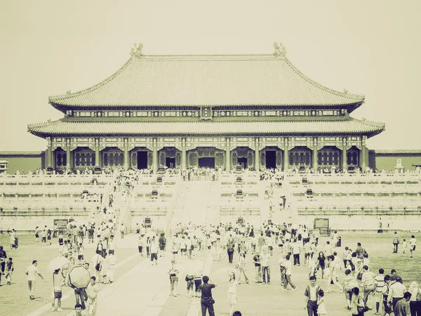 Vintage Sepia des Himmlischen Friedens in peking — Stockfoto