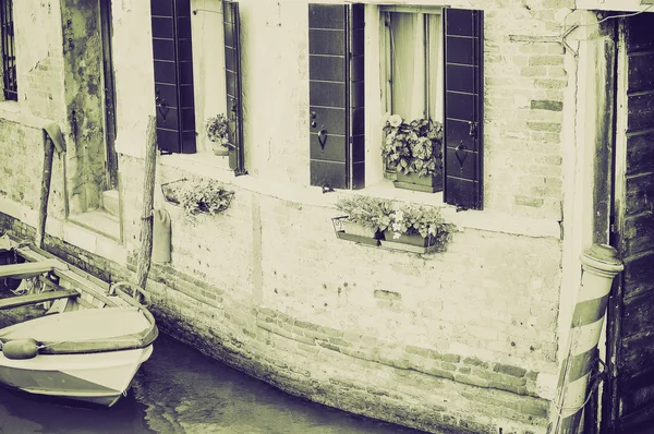 Vintage sepia Venecia, Italia —  Fotos de Stock