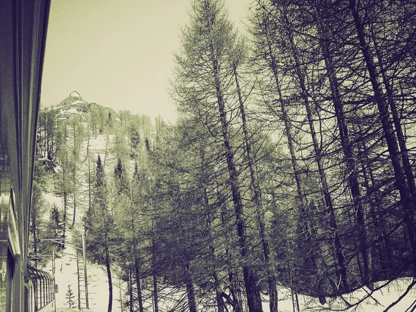 Vintage sepia Bernina, Suisse — Photo