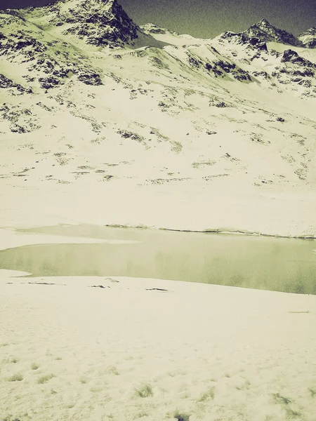 Vintage sepia bernina, Zwitserland — Stockfoto