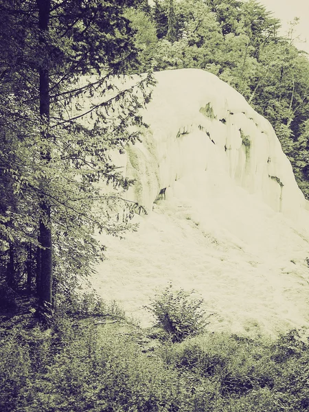 Vintage sepii Bagni San Filippo, Toskania — Zdjęcie stockowe