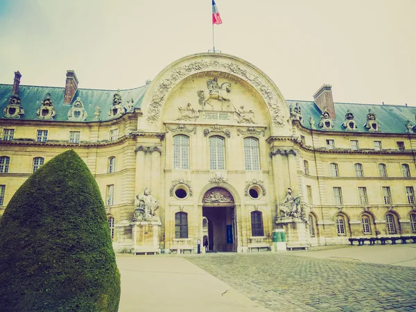 Retro vzhled hotel des invalides Paříž — Stock fotografie