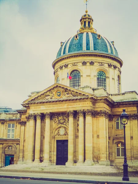 Retro vzhled institut de france Paříž — Stock fotografie