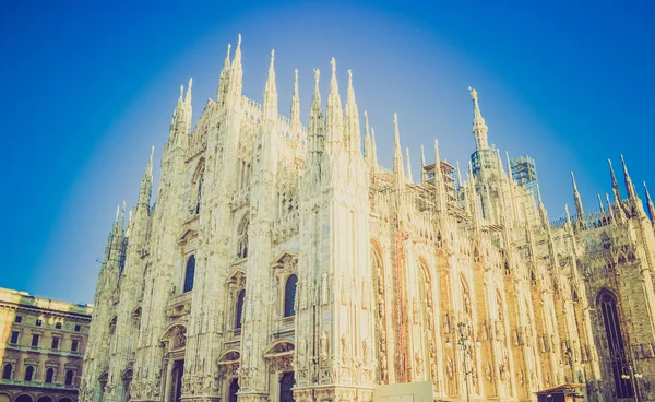 Look retrò Duomo Milano — Foto Stock