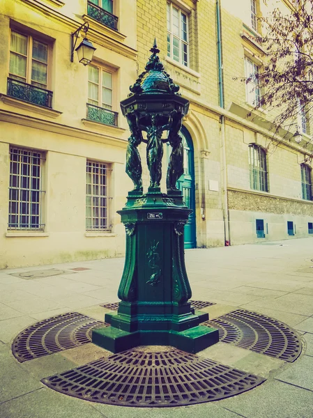 Regard rétro Ile St Louis Paris — Photo