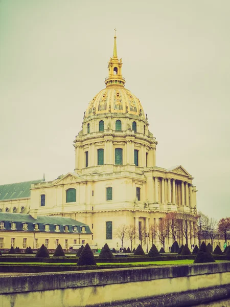 Αναδρομικό βλέμμα hotel des invalides Παρίσι — Φωτογραφία Αρχείου