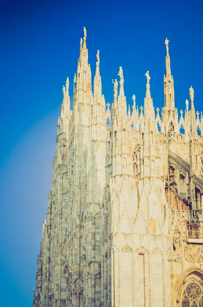 Look retrò Duomo Milano — Foto Stock