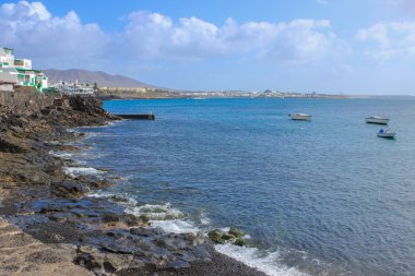 İspanyol Kanarya Adası Lanzarote beach