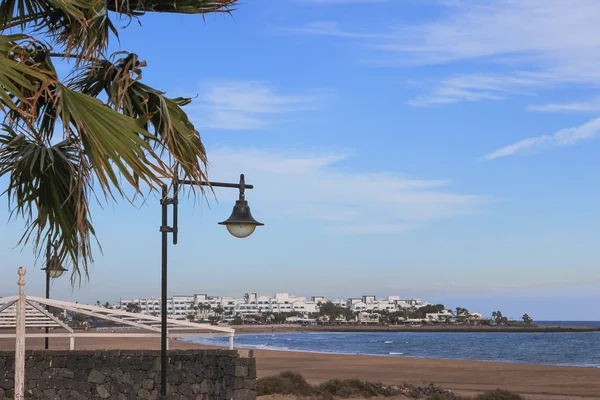 İspanyol Kanarya Adası Lanzarote beach — Stok fotoğraf