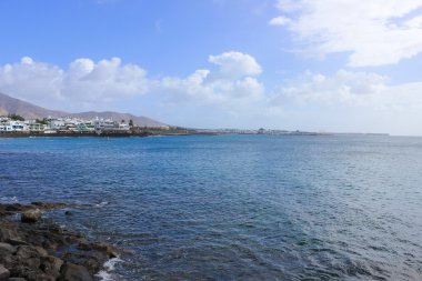 İspanyol Kanarya Adası Lanzarote beach