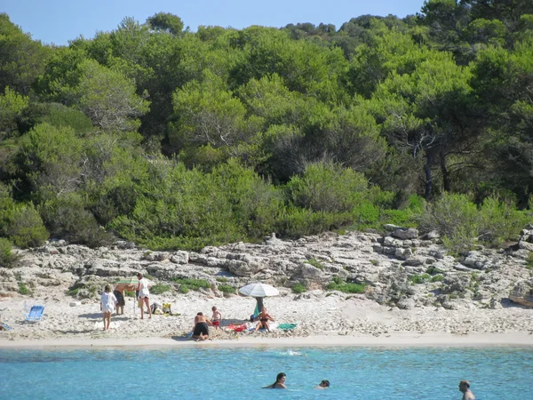 Turistas en Menorca — Foto de Stock