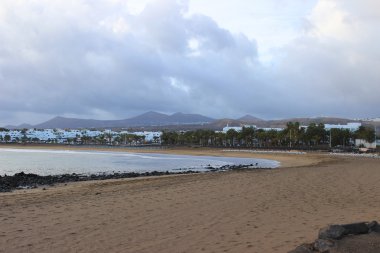 İspanyol Kanarya Adası Lanzarote beach