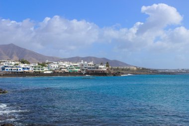 İspanyol Kanarya Adası Lanzarote beach