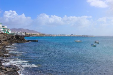 İspanyol Kanarya Adası Lanzarote beach