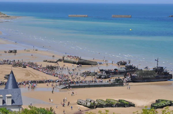 Celebrações do Dia D em Arromanches — Fotografia de Stock