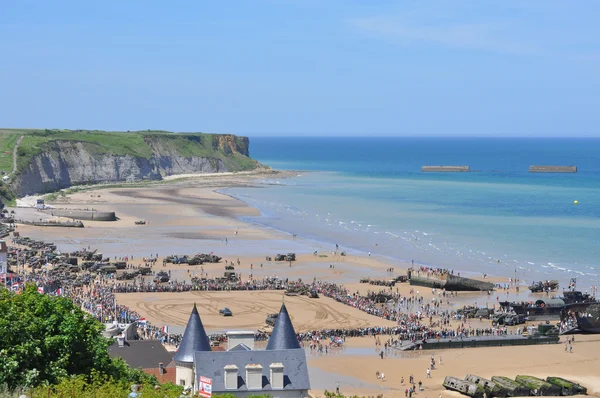 Celebrações do Dia D em Arromanches — Fotografia de Stock