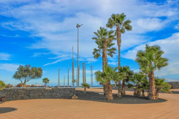 A spanyol Kanári szigeten Lanzarote beach — Stock Fotó