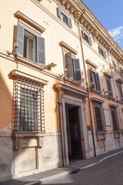 ROME, ITALY - JUNE 24, 2014: Presidenza del Consiglio dei Ministri governative palace