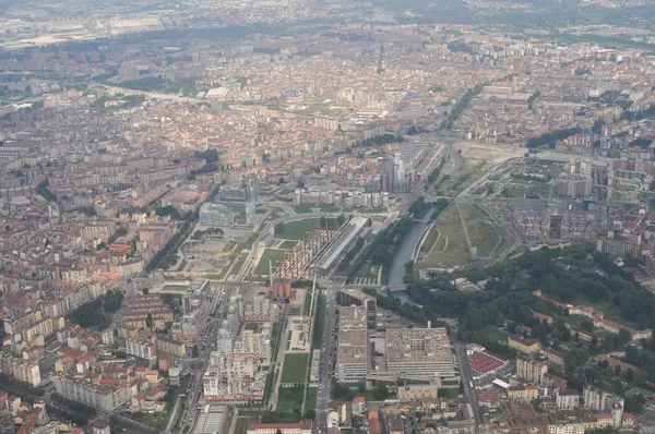 Letecký pohled na Turín — Stock fotografie