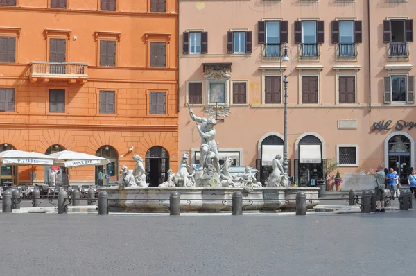 Dört nehirlerin Roma'daki Fontana — Stok fotoğraf