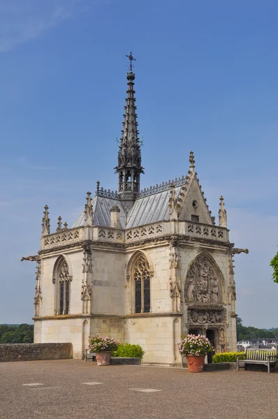 โบสถ์เซนต์ฮับเบิร์ตที่ Royal Chateau ที่ Amboise — ภาพถ่ายสต็อก