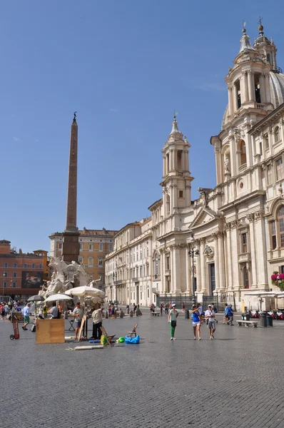 Fontana de los Cuatro Ríos en Roma —  Fotos de Stock